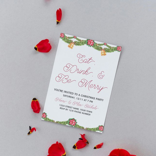 Elegantens inbjudan till julfest (Skapare uppladdad)