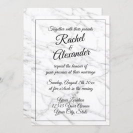 Elegantens inbjudningar till bröllopsbröllop med m