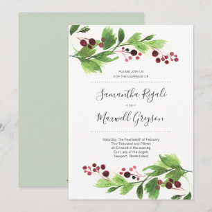 Elegantens julinbjudan inbjudningar