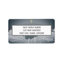 Elegantens jultomhet i Betlehem Adressetikett