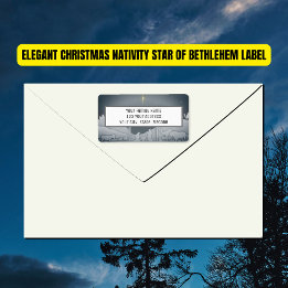 Elegantens jultomhet i Betlehem Adressetikett