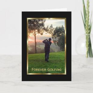 Elegantens kondoleanskort för en Golfer Kort