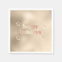 Elegantens kopparjul ro guld Glad helg