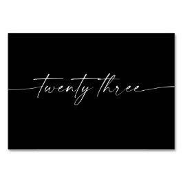 Elegantens lägsta Bord-skriptkort nummer 23 Bordsnummer
