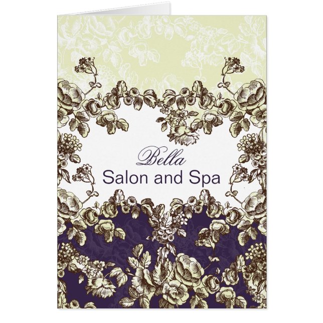 elegantens lila blomstrar tack vare dina kort (Framsidan)