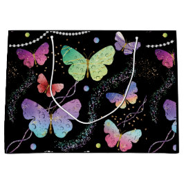 Elegantens Lila och blå ljusfjärilar