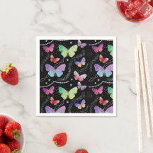 Elegantens Lila och blå ljusfjärilar