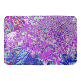 Elegantens Lila och Blue Limelight Hydrangea Badrumsmatta