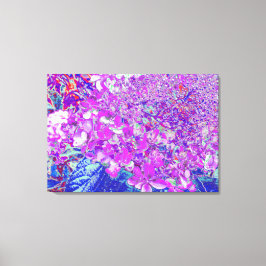 Elegantens Lila och Blue Limelight Hydrangea Canvastryck