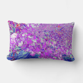 Elegantens Lila och Blue Limelight Hydrangea Lumbarkudde