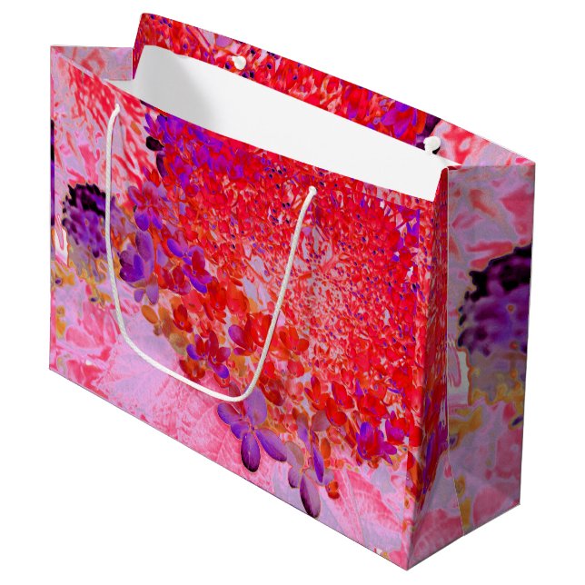 Elegantens Lila och Orange Limelight Hydrangea (Framsidan Vinklad)