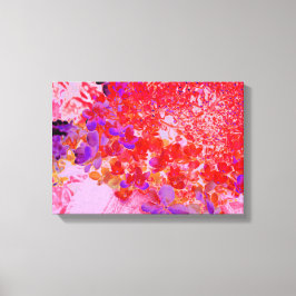 Elegantens Lila och Orange Limelight Hydrangea Canvastryck