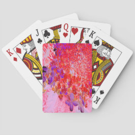 Elegantens Lila och Orange Limelight Hydrangea Casinokort