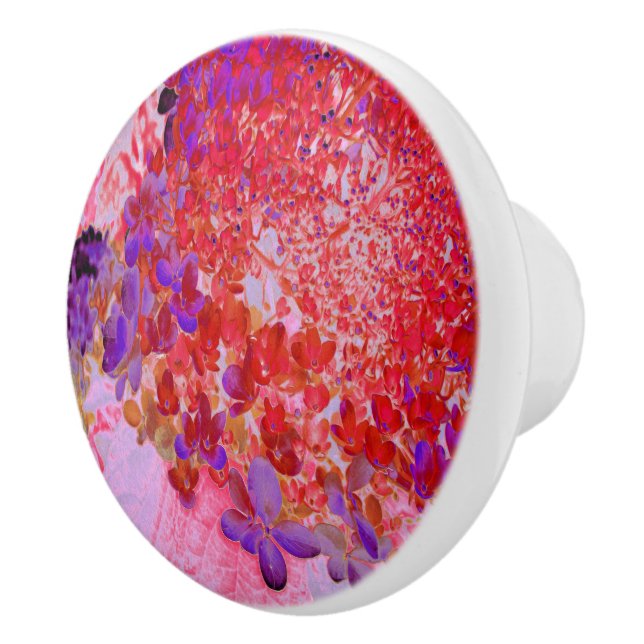 Elegantens Lila och Orange Limelight Hydrangea Knopp (Höger)