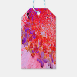 Elegantens Lila och Orange Limelight Hydrangea Presentetikett