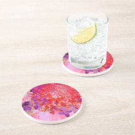 Elegantens Lila och Orange Limelight Hydrangea Underlägg