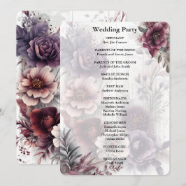 Elegantens lila, rosa och Bröllop-minnesceremoni i Inbjudningar