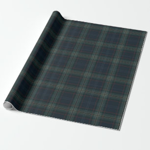 Elegantens marinblått och Grönt - jultomte Presentpapper
