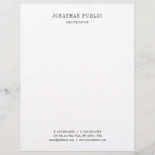 Elegantens minimalistiska designmall för klassiskt brevhuvud