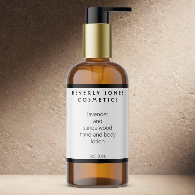 Elegantens minimalistiska etikett för vit och svar (Skapare uppladdad)