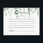 Elegantens minimalistiska eukalyptus Bröllop-kort Vykort<br><div class="desc">Detta elegant minimalistiska eukalyptus bröllop-rådgivningskort är perfekt för ett modernt bröllop. Konstruktionen har vattenfärgad handdragen elegant botaniskt eukalyptus grenar och löv. De här korten är perfekter för bröllop,  möhippa,  babydusch,  studentfest och mycket mer. Anpassa korten med namn från bruden och brudgummen,  blivande föräldrar eller student.</div>