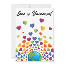 Elegantens minimalistiska färgade regnbågshjärtdes