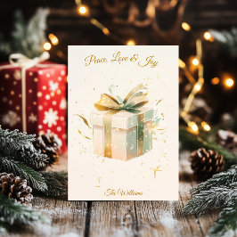 Elegantens minimalistiska julafton och presentillu inbjudningar