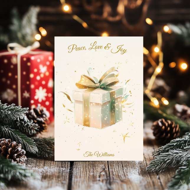 Elegantens minimalistiska julafton och presentillu inbjudningar (Skapare uppladdad)