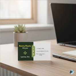 Elegantens minimalistiska klassiska utformning för visitkort