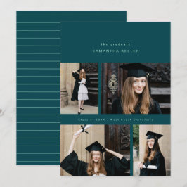 elegantens minimalistiska kollage av fyra fotokort meddelande