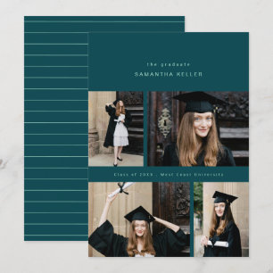 elegantens minimalistiska kollage av fyra fotokort meddelande