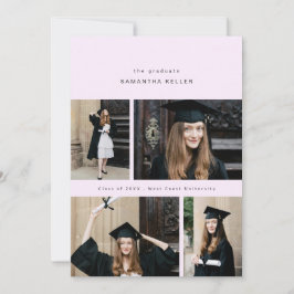 elegantens minimalistiska kollage av fyra fotokort meddelande