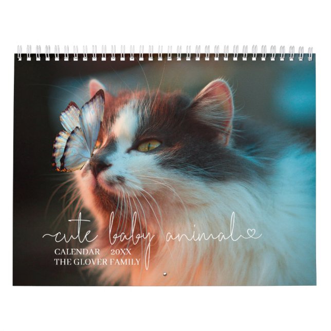 Elegantens minimalistiska Modern Family Personlig  Kalender (Omslag)