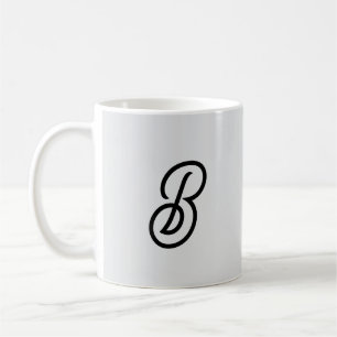 Elegantens minimalistiska moderna början på grått kaffemugg