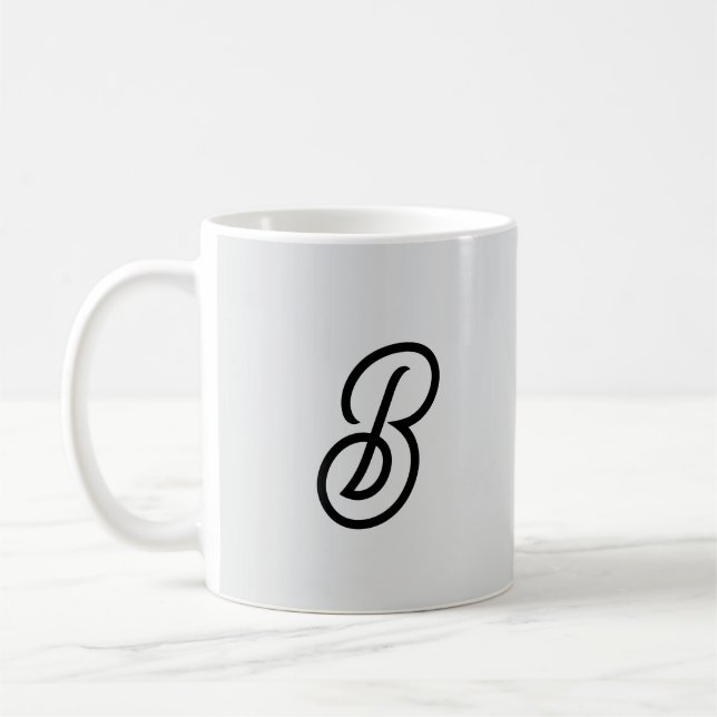 Elegantens minimalistiska moderna början på grått kaffemugg (Vänster)