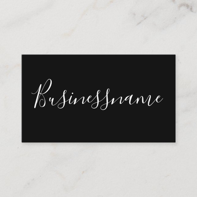 Elegantens minimalistiska moderna trendig svart oc lojalitetskort (Framsida)