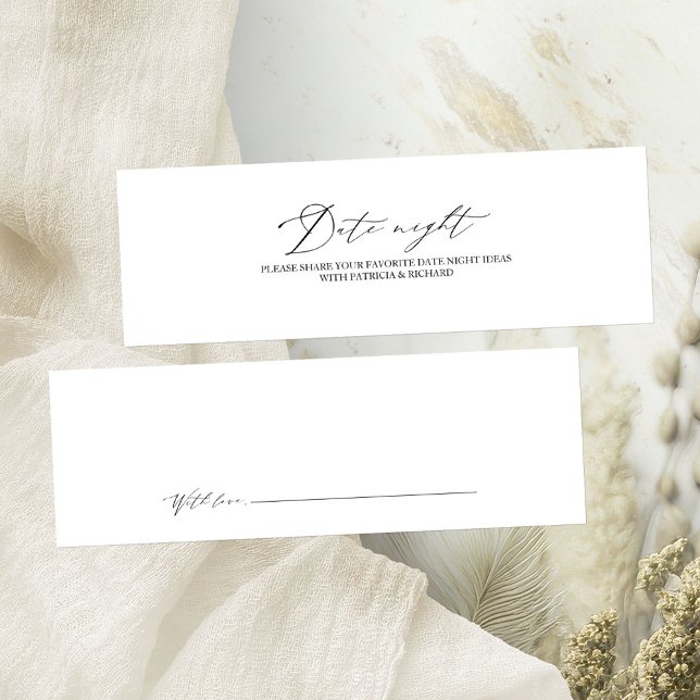 Elegantens minimalistiska Möhippa - nattkort Litet Visitkort (Skapare uppladdad)