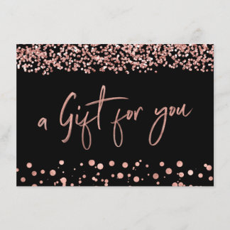 Elegantens minimalistiska Ro Guld-gåvocertifikat Inbjudningar