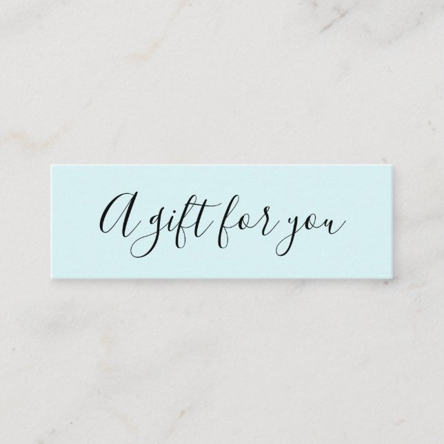 Elegantens minimalistiska trendig modernt rabattko mini visitkort (Framsida)