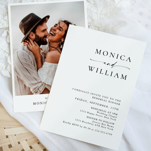 Elegantens minimalistmåltid för calligrafi inbjudningar (Skapare uppladdad)