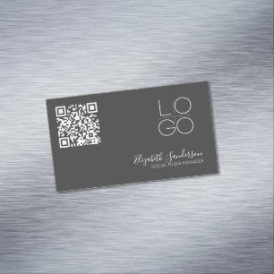 ELEGANTENS MINIMALSKRIPTA QR CODE Business MAGNET