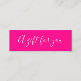 Elegantens minimipris för rosa av för trendig mini visitkort