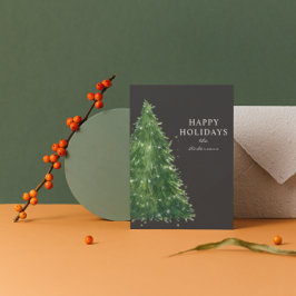 elegantens minsta helgdagar för vattenfärgen julgr julkort