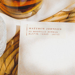 Elegantens minsta Lämnat justerade Returadress Etikett