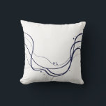Elegantens minsta vågkonst kudde<br><div class="desc">Elegant Minimalistlinjevågskonst Denna elegant minimalistiska abstrakt-konst flödar,  kontinuerlig linjer i ett sofistikerat enkelt färg. Det ekologiska kurvorna skapar en känsla av rörelse och rytm och erbjuder en underskattad utformning av snyggten</div>