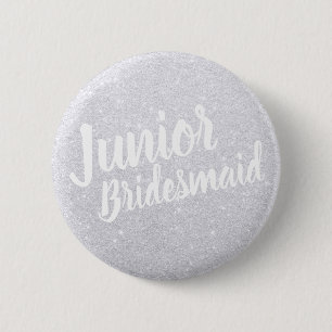 Elegantens moderna barnamord i silver glitter knapp