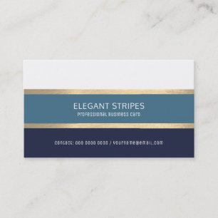elegantens moderna blå rand-professionell visitkort