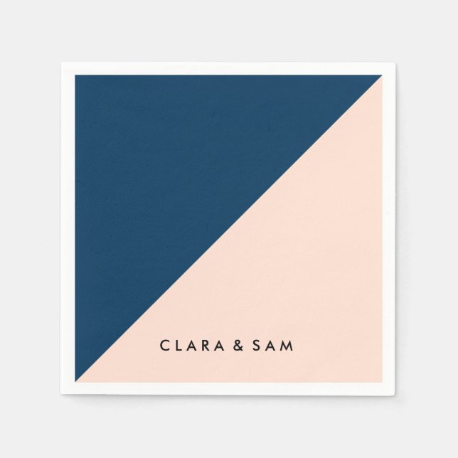 elegantens moderna block av marinklistraplattor, b pappersservett (Framsidan)