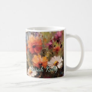 elegantens moderna blommigt Mugg