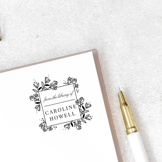 Elegantens moderna blommor från Bibliotek Stämpel (Skapare uppladdad)